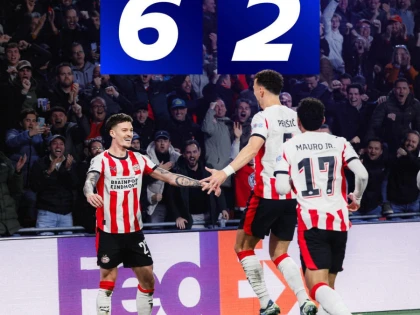 Dennis Man, dublă în Champions League: PSV - Napoli 6-2