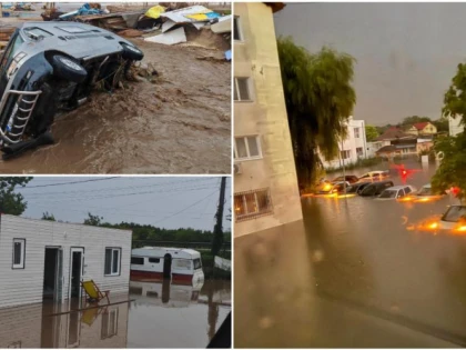 Dezastru pe litoral, unde a fost cod roșu de ploi