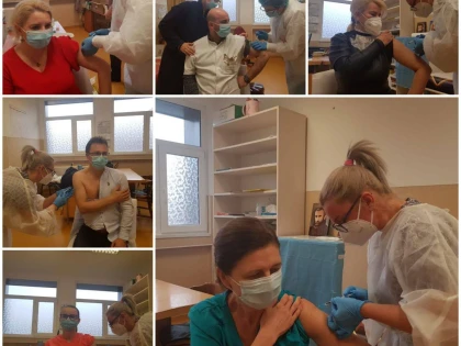 Directorii Spitalului Județean, DSP și ai Ambulanței s-au vaccinat anti Covid