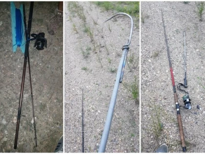 Doi bărbați din Zăbrani au fost prinși pescuind prin ”greblare” pe o baltă din localitate