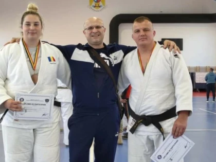 Doi studenți ai Universității Aurel Vlaicu au urcat pe podiumul național la judo