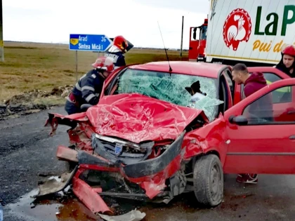 Două accidente grave au avul loc, în mai puțin de 30 de minute, în județul Arad