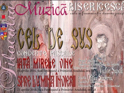 DOUĂ CONCERTE PASCALE VOR AVEA LOC ÎN SALA FERDINAND