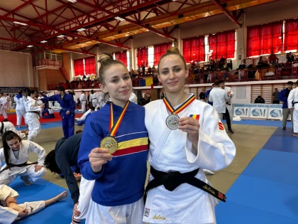 Două judoka de la CSU Arad au urcat pe cele mai înalte trepte ale podiumului național la tineret (FOTO)