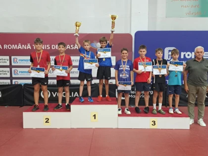Două medalii arădene la Campionatele Naționale de tenis de masă sub 11 ani (FOTO)