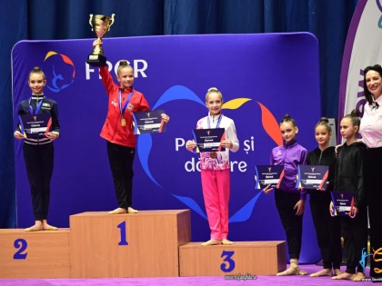 Două medalii și clasări excelente pentru sportivele de la CSM Arad, la Cupa României de gimnastică ritmică