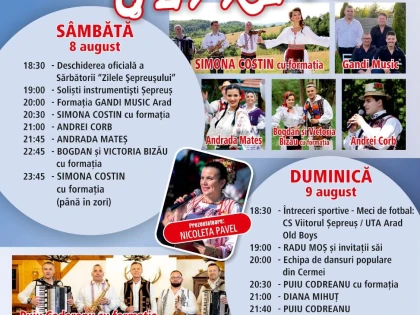 Două zile de sărbătoare la Șepreuș. Muzică, dansuri, fotbal și focuri de artificii la Zilele Comunei