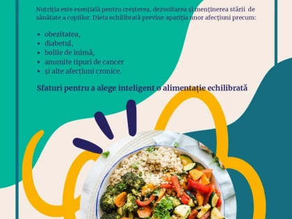 DSP Arad derulează campania „PROMOVAREA ALIMENTAȚIEI SĂNĂTOASE”