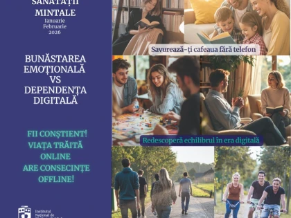 DSP Arad lansează campania de promovare a sănătății mintale: „Bunăstarea emoțională vs. dependența digitală”