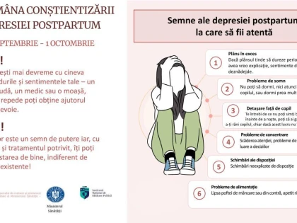 DSP Arad: Săptămâna conștientizării depresiei post-partum