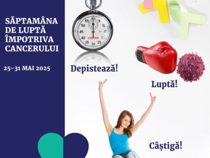 DSP Arad: Săptămâna Europeană de Luptă Împotriva Cancerului 25-31 Mai 2025