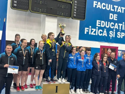 Echipa de junioare a CSM Arad este vicecampioană națională la tenis de masă!