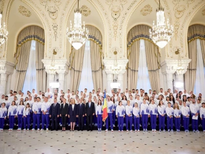 Echipa olimpică a României a fost primită de președinte la Palatul Cotroceni
