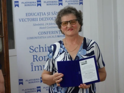Educatoarea Zamfira Chiș, prima protagonistă a proiectului „Fii tu însăți schimbarea”