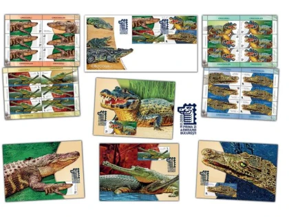 Emisiunea de mărci poştale 'Crocodili' - de joi în magazinele Romfilatelia