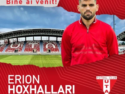 Este oficial: "internaţionalul" albanez Erion Hoxhallari întăreşte defensiva UTA-ei!