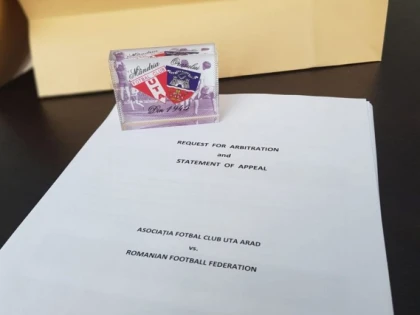 Este oficial: UTA a făcut, astăzi, apel la TAS! Promovarea în Liga 1 se joacă şi la...Lausanne