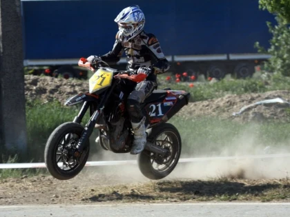 Etapă a campionatului regional de supermoto, la Arad