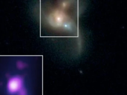 Eveniment astronomic rar. Trei găuri negre se află în curs de ciocnire