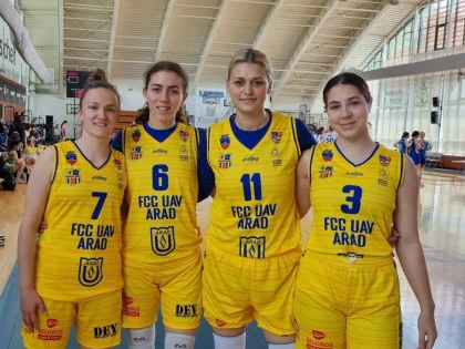 FCC UAV Arad a participat la Cupa României indoor la baschet 3x3