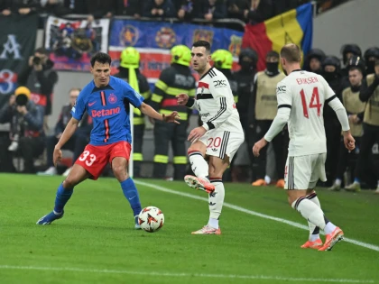 FCSB nu i-a făcut față lui Manchester United și va juca în play-off-ul Europa League