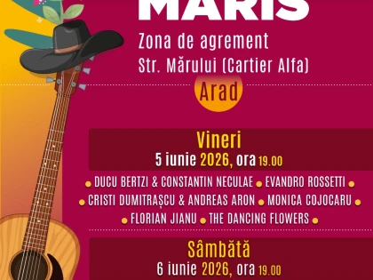 Festivalul „Folk Maris” revine la Arad. Două seri de concerte în zona de agrement de pe strada Mărului