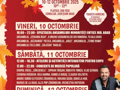 Festivalul Toamnei și al Familiei, la Consiliul Județean Arad