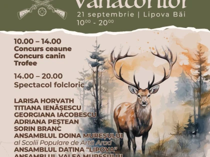 Festivalul Vânătorilor, duminică, la Lipova Băi