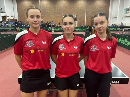 Fetele Academiei Daniela Dodean au bătut tot la turneul tur al Diviziei B de tenis de masă