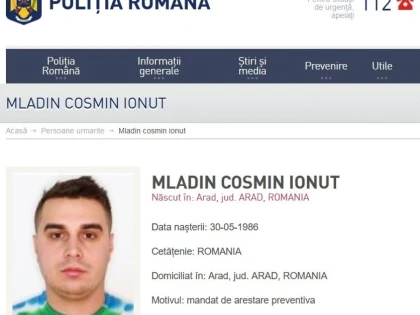 Filmele cu proști continuă: Mladin a fost dat în urmărire națională
