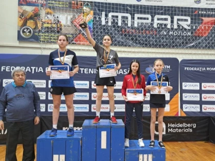 Finală arădeană la Cupa României de tenis de masă! Madar a luat aurul, Trușculescu și Bej - argint și bronz