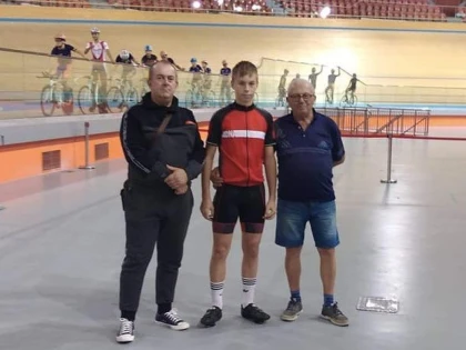 Finalist la Campionatul Naţional de ciclism pe velodrom