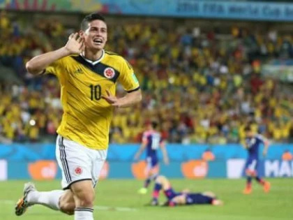 FOTBAL - CM 2014: COLUMBIANUL JAMES RODRIGUEZ, DESEMNAT CEL MAI BUN JUCATOR AL FAZEI GRUPELOR