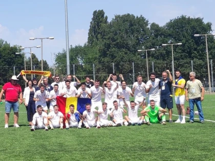 Fotbaliștii Universității Aurel Vlaicu Arad au încheiat pe locul 8 la Europenele din Ungaria