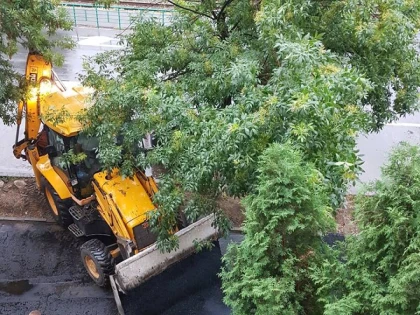 (FOTO) Nicio ploaie fără asfaltare! Sloganul preferat al administrației Falcă