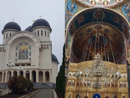 (FOTO) Se sfințește pictura Catedralei ”Sfânta Treime” din Arad. Programul evenimentului
