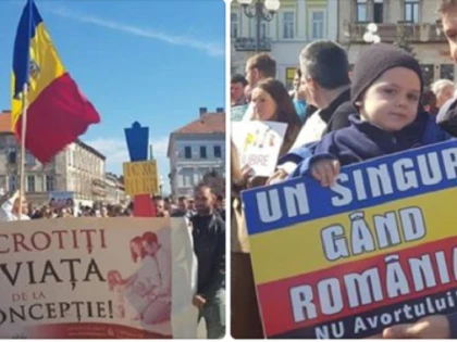 (FOTO) ”Unic din prima secundă”. Sute de arădeni au mărșăluit pentru viață