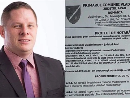 Francisc Kempf: Cetăţenii comunei Vladimirescu și satelor arondate vor putea plăti taxele si impozitele ONLINE