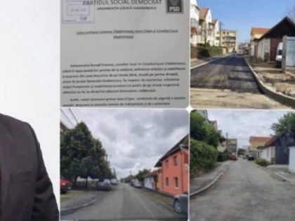 Francisc Kempf: În urma repetatelor solicitări depuse a fost reabilitată zona Blocurilor de pe strada Gării din Vladimirescu