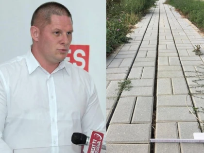 Francisc Kempf (PSD): ”La Vladimirescu trotuarele se construiesc la preţuri supraevaluate şi sunt de proastă calitate”