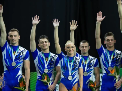 Gabriel Bocşer, dublu medaliat la Mondialele de aerobic