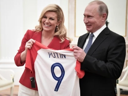 Gafă uriaşă făcută de preşedinta Croaţiei la întâlnirea cu Putin
