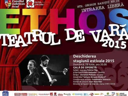 GALA DE OPERETA LA DESCHIDEREA CELEI DE-A TREIA STAGIUNI ESTIVALE A TEATRULUI  DE VARA ETHOS