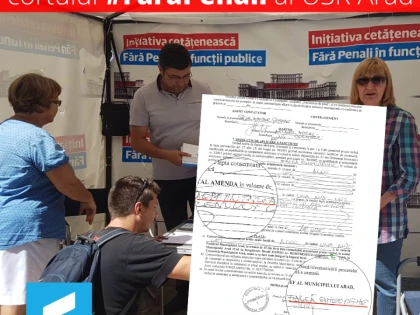 Gheorghe Falcă a dispus demontarea cortului ”Fără Penali” din fața magazinului Ziridava