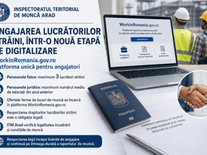 Ghidul ITM Arad pentru angajatori: Proceduri digitale și noi obligații la încadrarea în muncă a cetățenilor străini