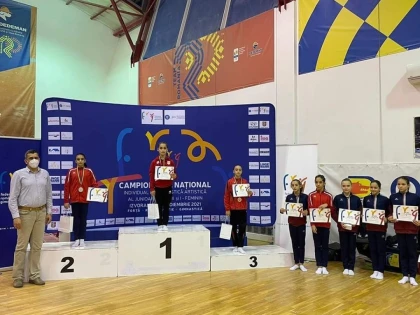 Gimnasta arădeană Marcela Cercea este vicecampioană naţională la junioare II (FOTO)