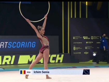 Gimnasta arădeană Sonia Ichim, impresie frumoasă la debutul în Europenele de ritmică a senioarelor (FOTO)