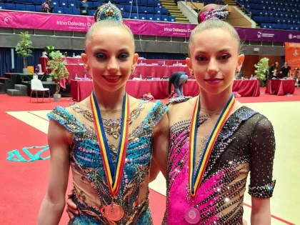 Gimnastele arădene de la ritmică, printre remarcate la Cupa Irina Deleanu 2022!