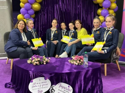 Gimnastele secției de ritmică de la CSM Arad s-au remarcat la Cupa Irina Deleanu (FOTO)