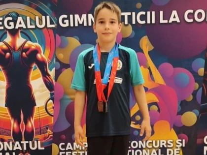 Gimnastul arădean Luca Padvai, dublu medaliat național la gimnastică artistică